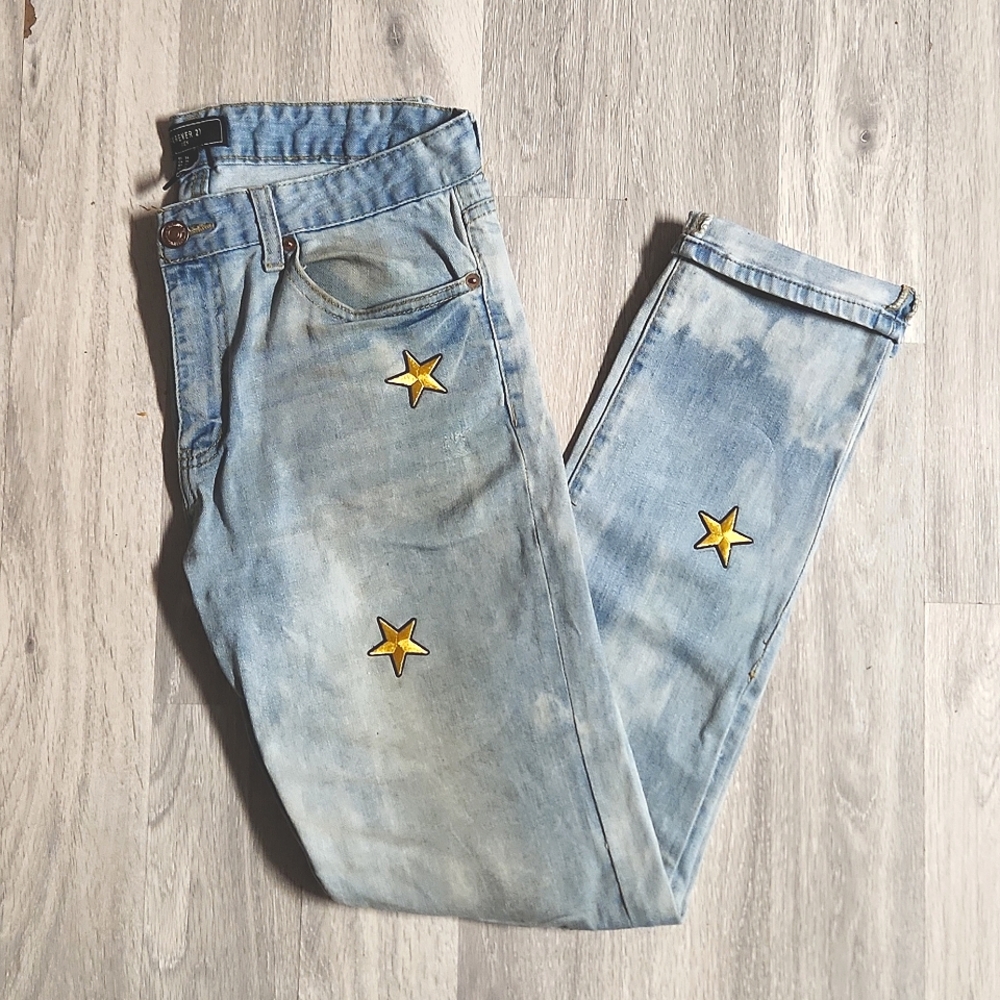 Men's Denim star patch jeans size 34